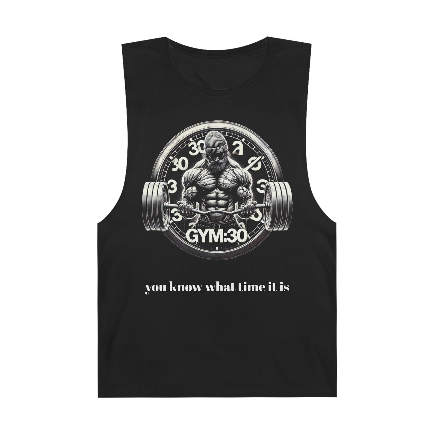 GYM:30 Black Tank Top